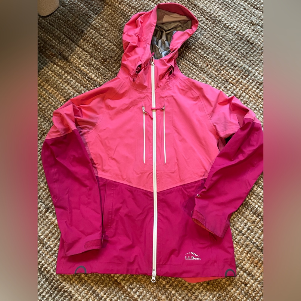 L.L. Bean Vibrant Pink Rain Jacket
